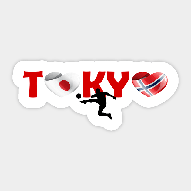 Sports games in Tokyo: Football team from Norway (NO) Sticker by ArtDesignDE